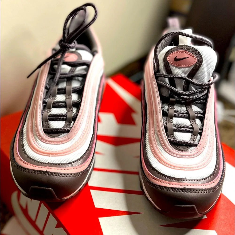 **SOLD** NewNike Air Max 97 Violet Oreo, Pink, White - Size Wmn 8 / Men 6.5: $90 - Picture 1 of 12